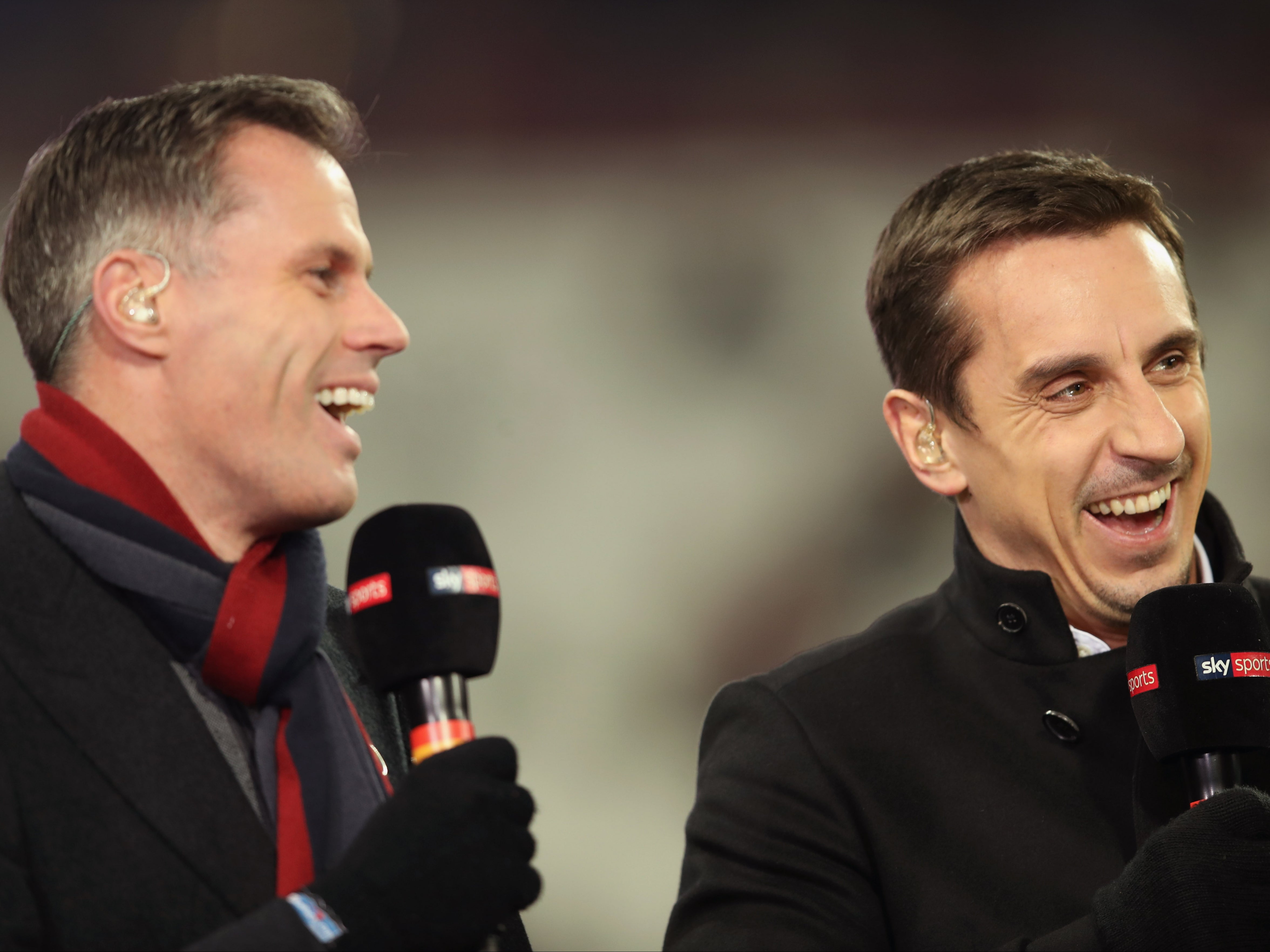 Jamie Carragher mocks Gary Neville for naming Paul Pogba his &lsquo;player to watch&rsquo; in 2021