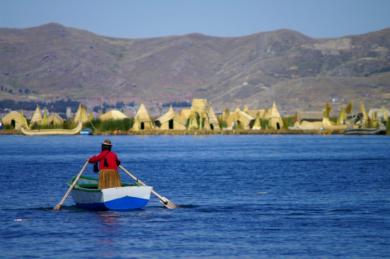 FILE: Peru shares Lake Titicaca with Bolivia. Key freshwater sources, including the Lake Titicaca, collectively lost water at a rate of approximately 22 gigatonnes per year over nearly three decades