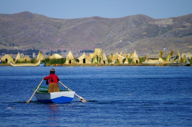 <p>FILE: Peru shares Lake Titicaca with Bolivia. Key freshwater sources, including the Lake Titicaca, collectively lost water at a rate of approximately 22 gigatonnes per year over nearly three decades</p>