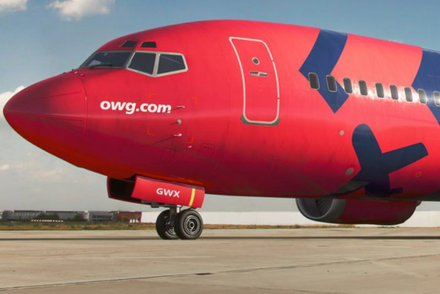 <p>Old timer: OWG is a new airline with a 30-year-old plane</p>