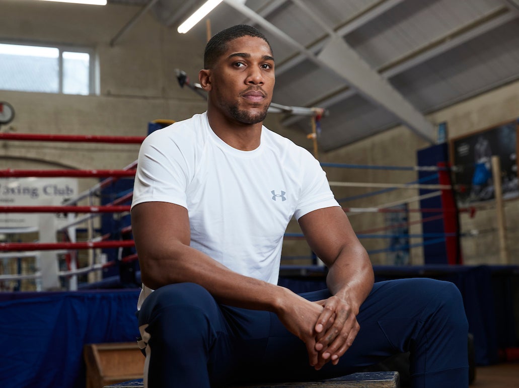 Anthony Joshua returns to his amateur club Finchley ABC