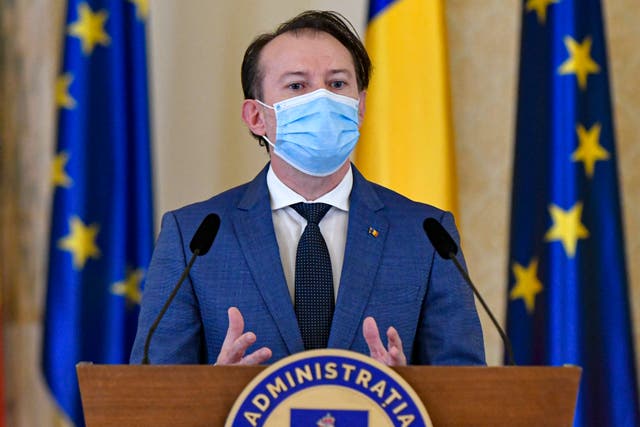 Virus Outbreak Romania Politics