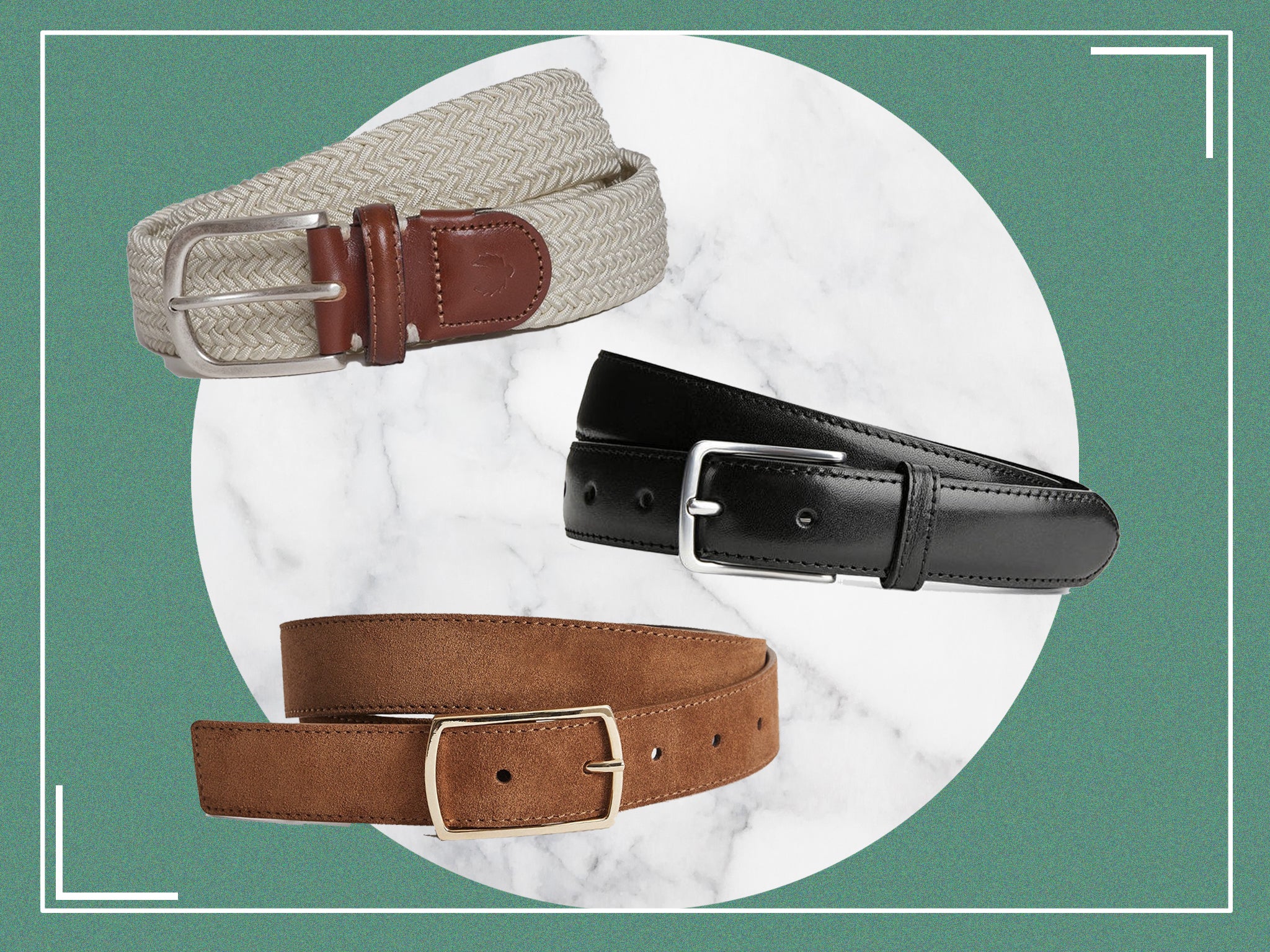 Buffway Belts for Men with Real Solid Leather and Buckle Durable Heavy Duty 1.5 Mens Dress and Casual Belt 