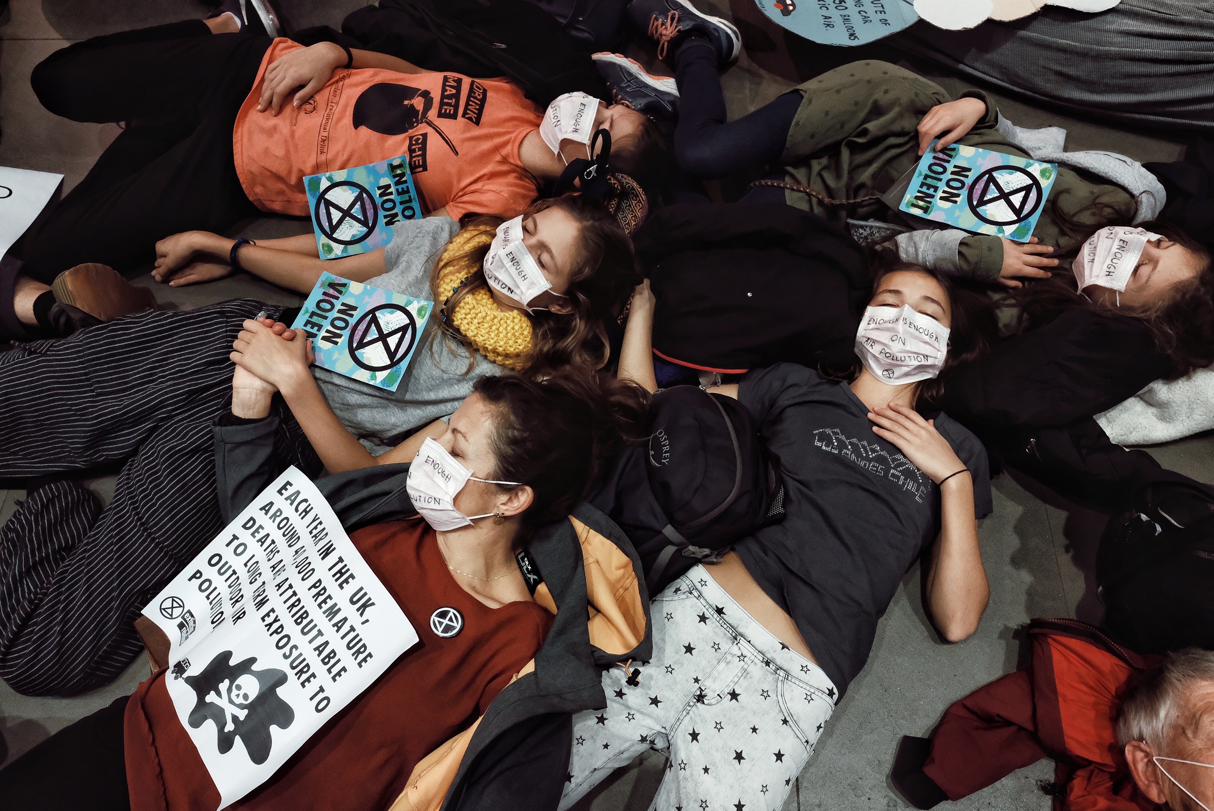 Protesters called on the Science Museum to declare a climate emergency and cut its ties with the fossil fuel industry