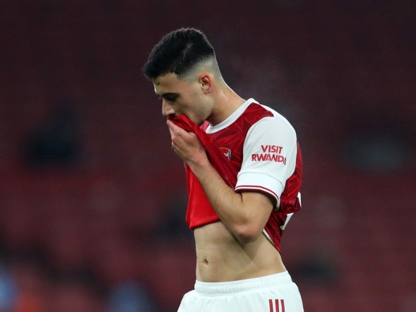 Arsenal striker Gabriel Martinelli