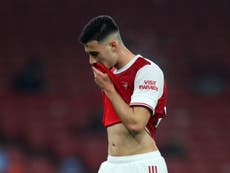 Arsenal striker Martinelli offers injury update