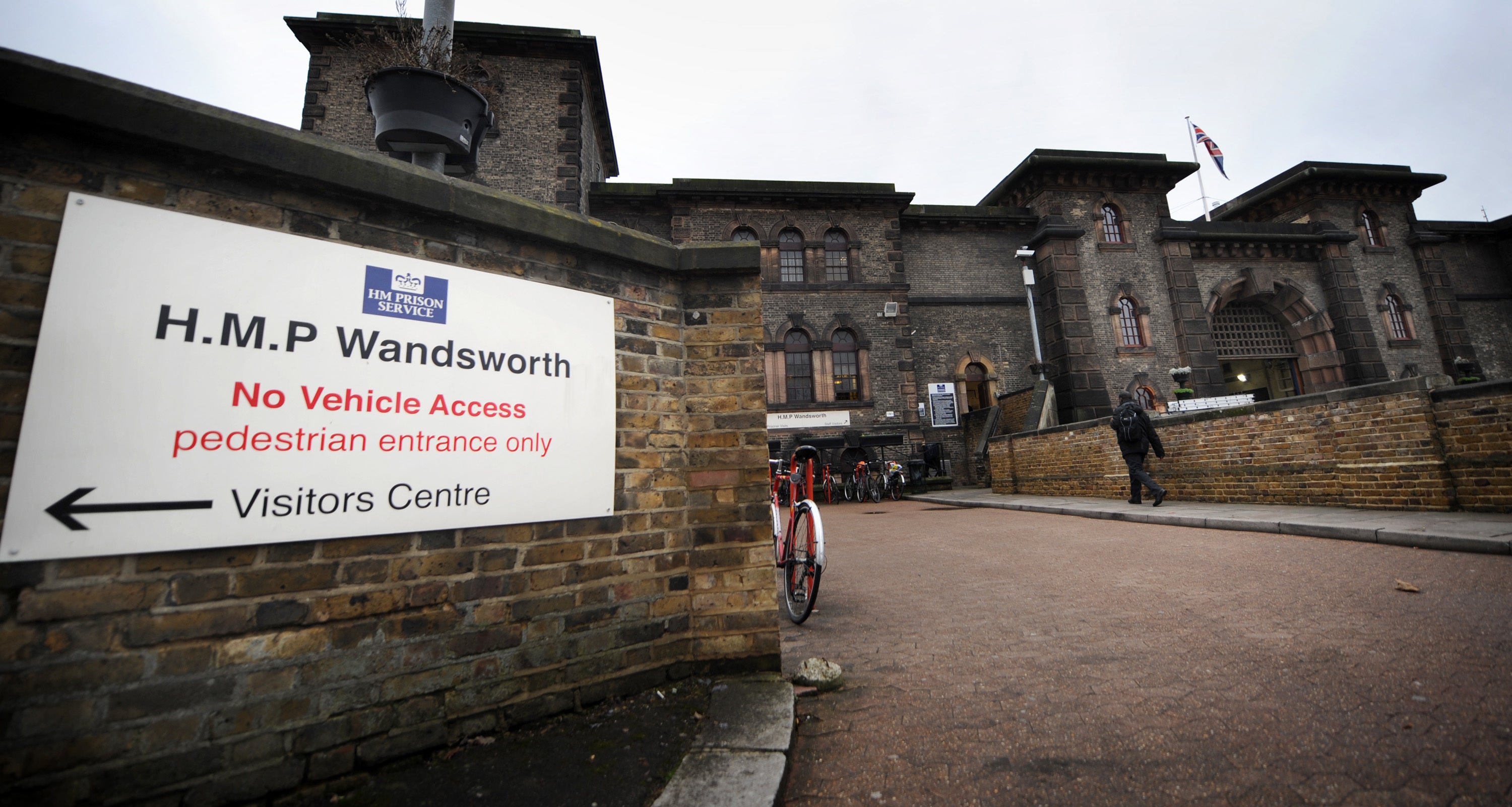 General view of HMP Wandsworth, London.