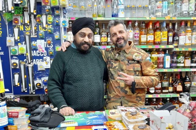 <p>Shop owner Jasbir Singh says he provides a ‘vital service’ over Xmas&nbsp;</p>