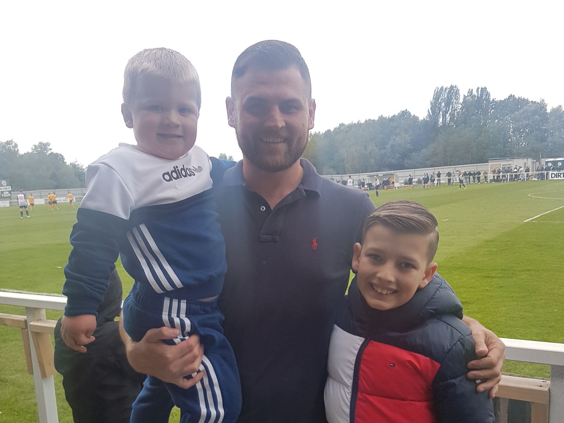 Liam McEvoy with his sons