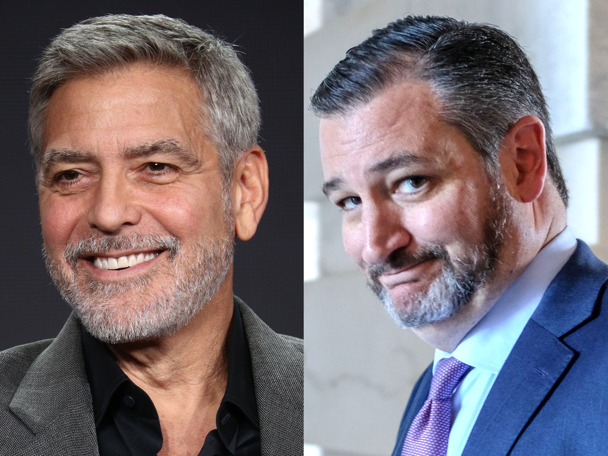 George Clooney with increasing facial hair | Dr Siew.com