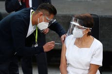 Mexico starts giving first shots of Pfizer-BioNtech vaccine