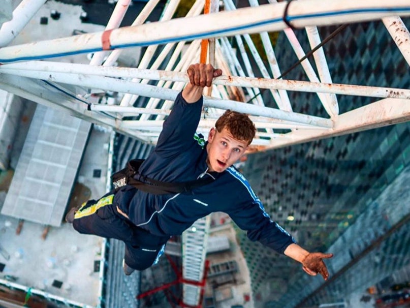 George King climbed the Shard in July 2019