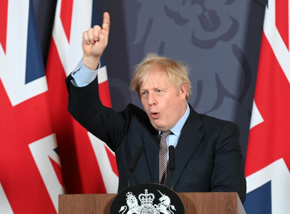 <p>Boris Johnson has been touting the success of his deal-making</p>