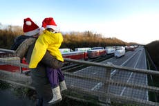 British army helps clear backlog of virus-stranded drivers 