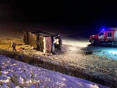 Bus crash in western Russia kills 4, leaves 11 injured