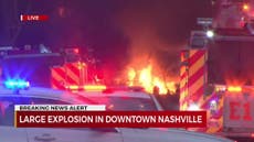 Huge explosion in downtown Nashville