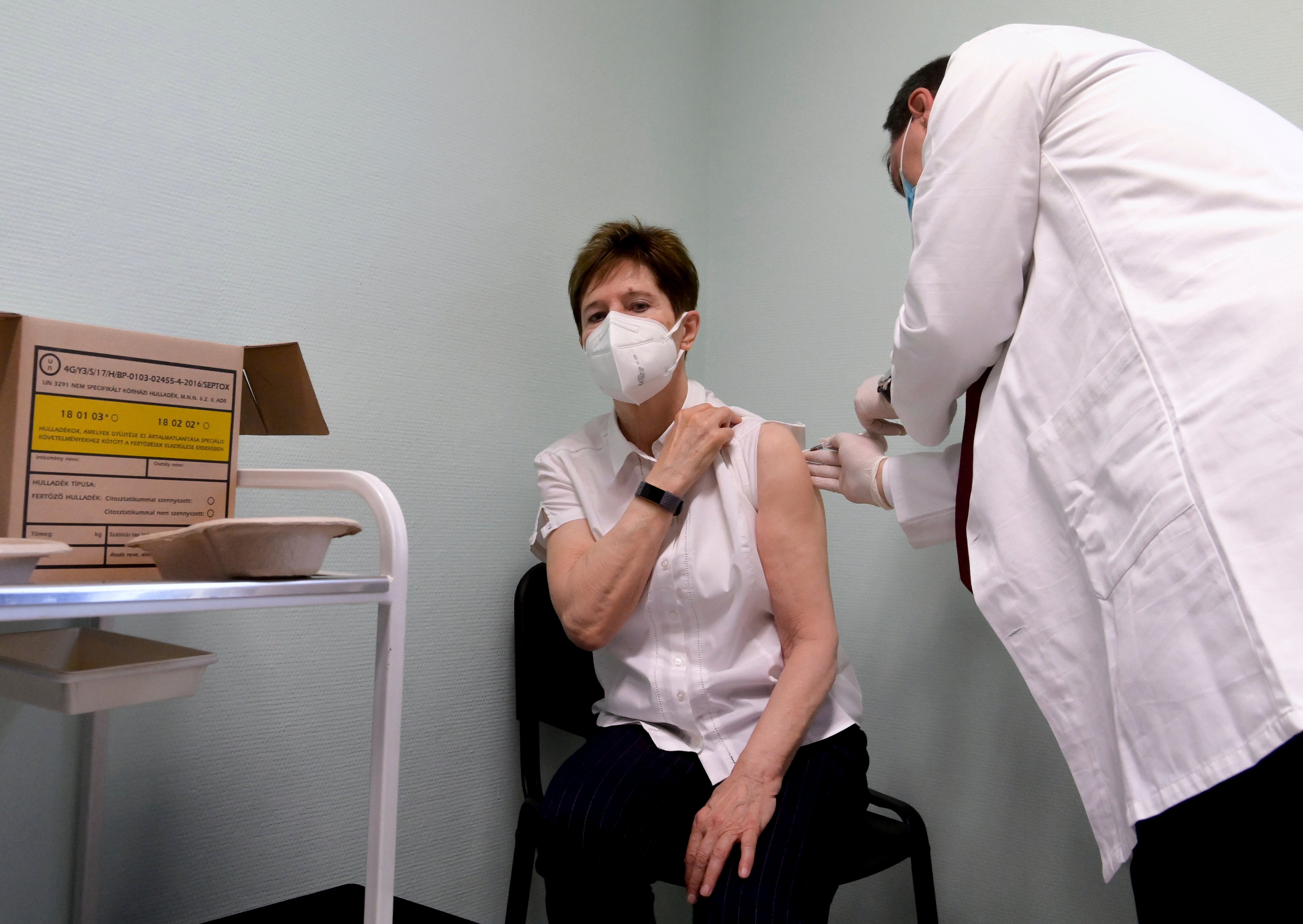 Hungary began vaccinating people on Saturday