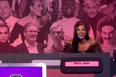 Fans spot awkward seating arrangements on Big Fat Quiz of the Year