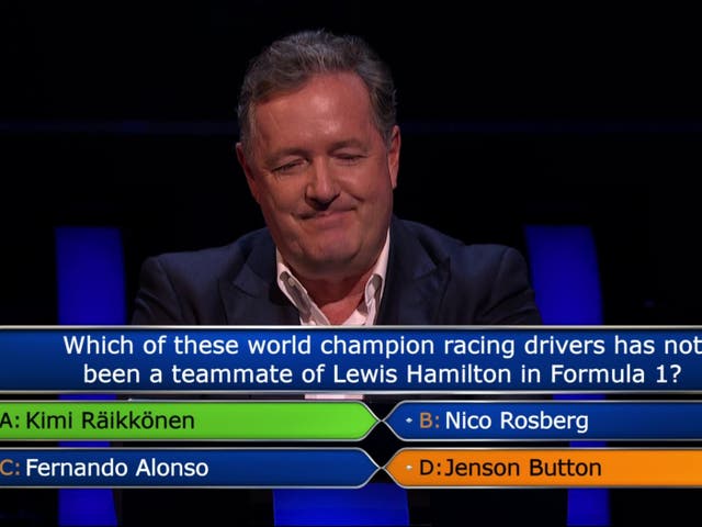 Piers Morgan on Who Wants to Be a Millionaire?