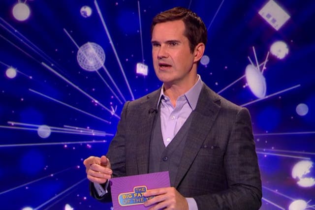 Jimmy Carr on Channel 4’s Big Fat Quiz of the Year