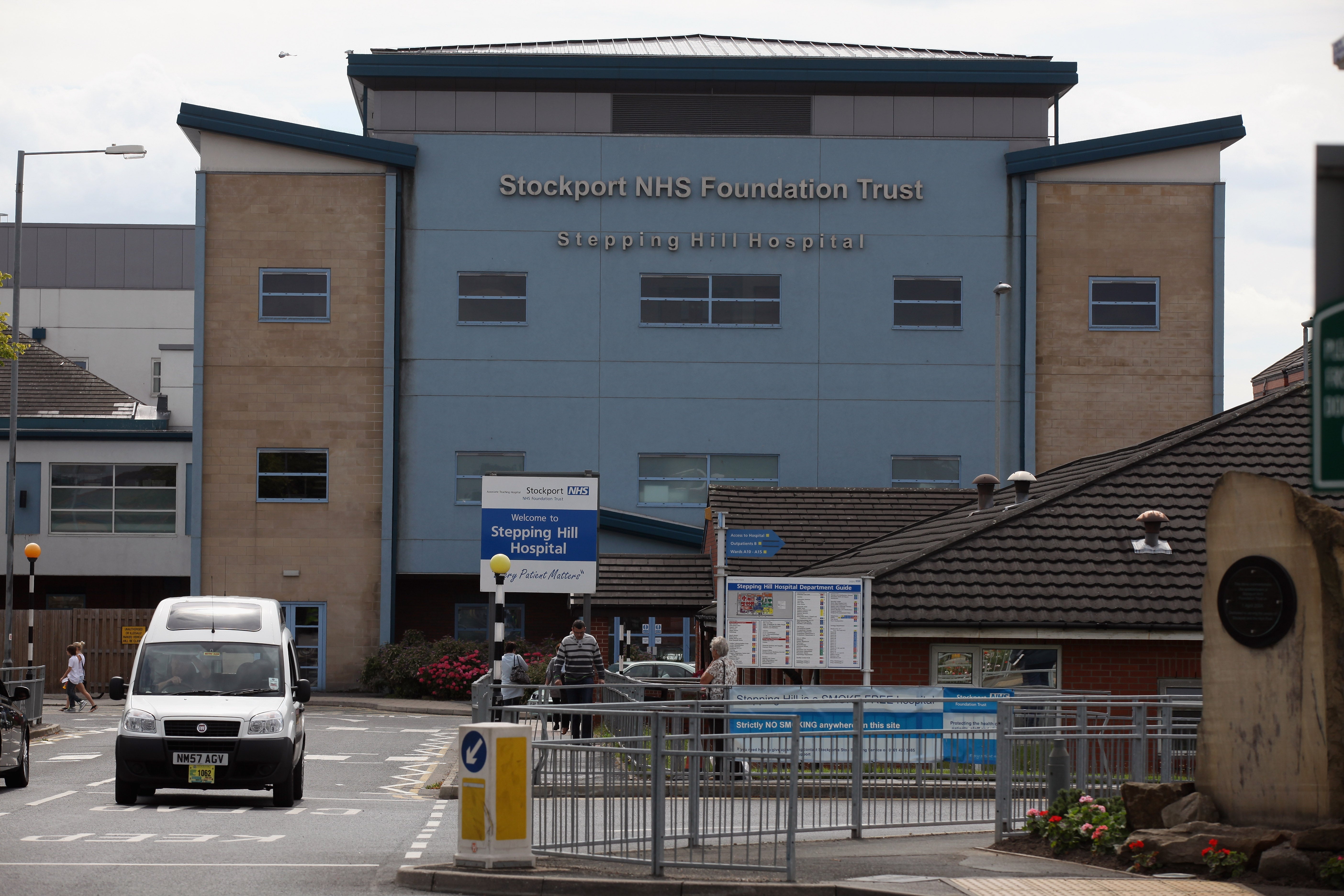 The 15-year-old boy was taken to Stepping Hill NHS Hospital in Stockport