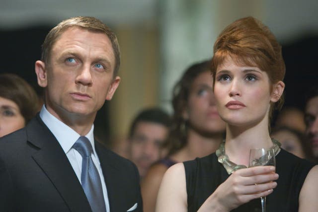 Bond girl: Gemma Arterton with Daniel Craig in Quantum of Solace (2008)
