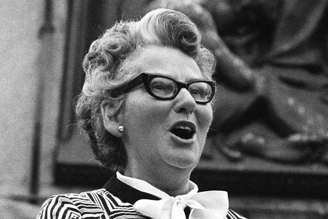 <p>Mary Whitehouse at the Nationwide Festival of Light in Trafalgar Square, 1971</p>