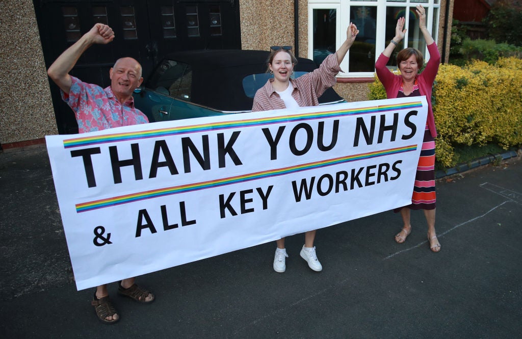 Northampton residents applaud NHS and other key workers in May