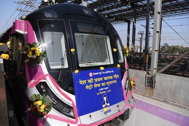 <p>India lanza su primer tren de metro sin conductor</p>