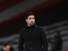 Arteta ‘questioned’ himself every day during Arsenal’s torrid run