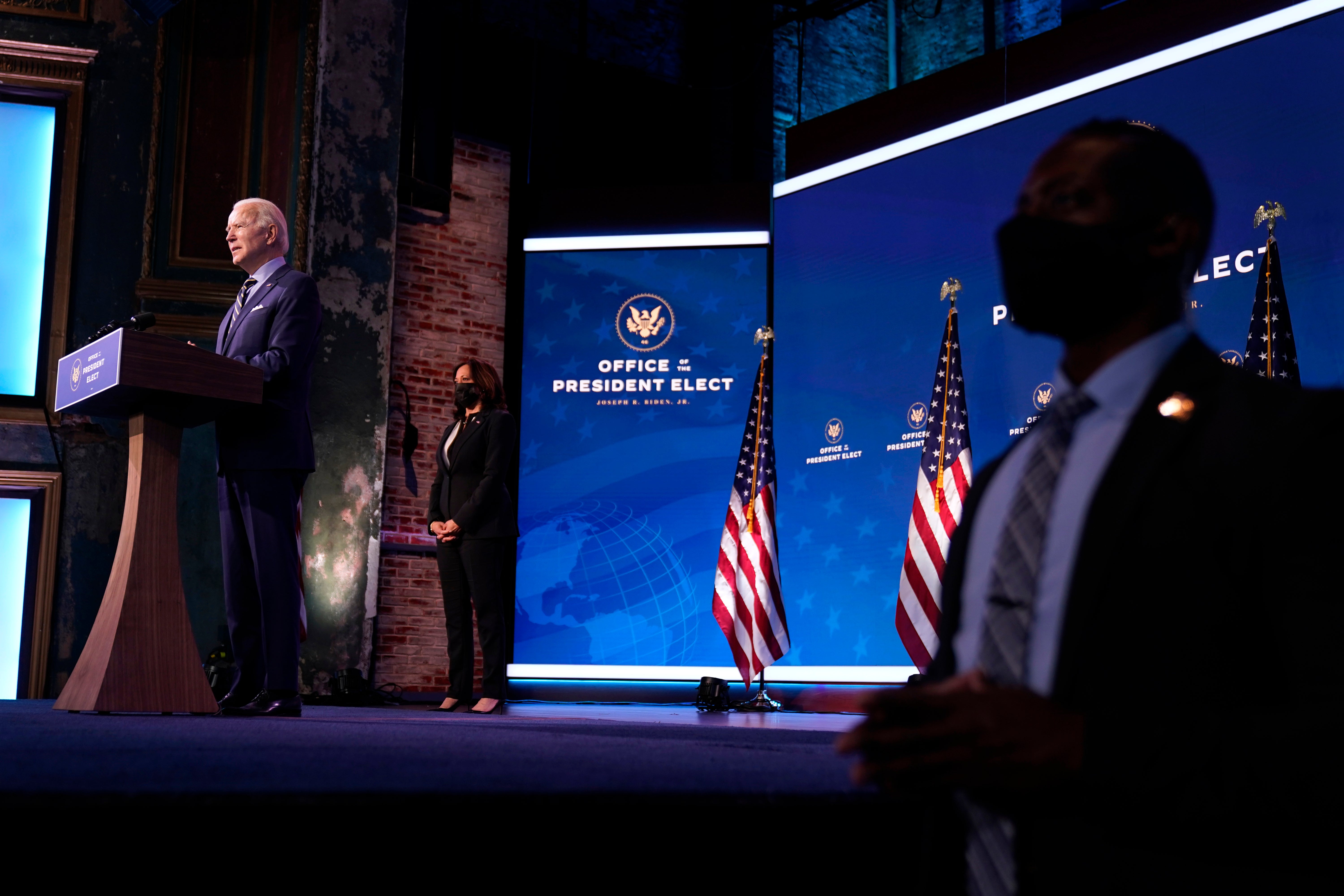 President-elect Biden speaks in Wilmington, Delaware
