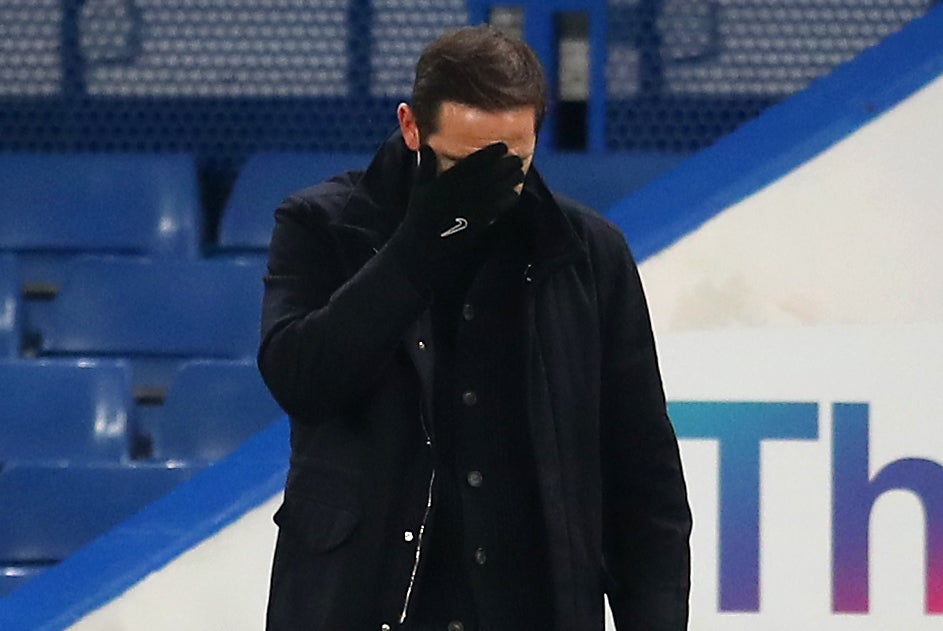 Frank Lampard is under pressure to halt Chelsea’s fall down the Premier League table