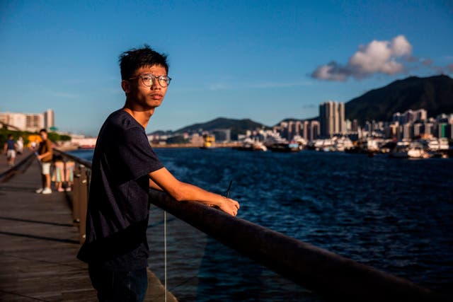 <p>The 18-year-old pro-democracy activist Tony Chung was arrested in October</p>
