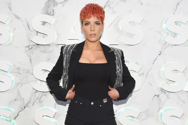 Halsey apologises for sharing photo of herself suffering from eating disorder without trigger warning 