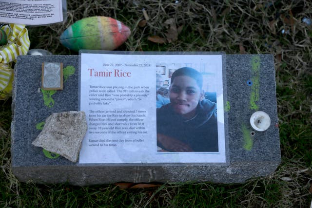 <p>A memorial to Tamir Rice. </p>