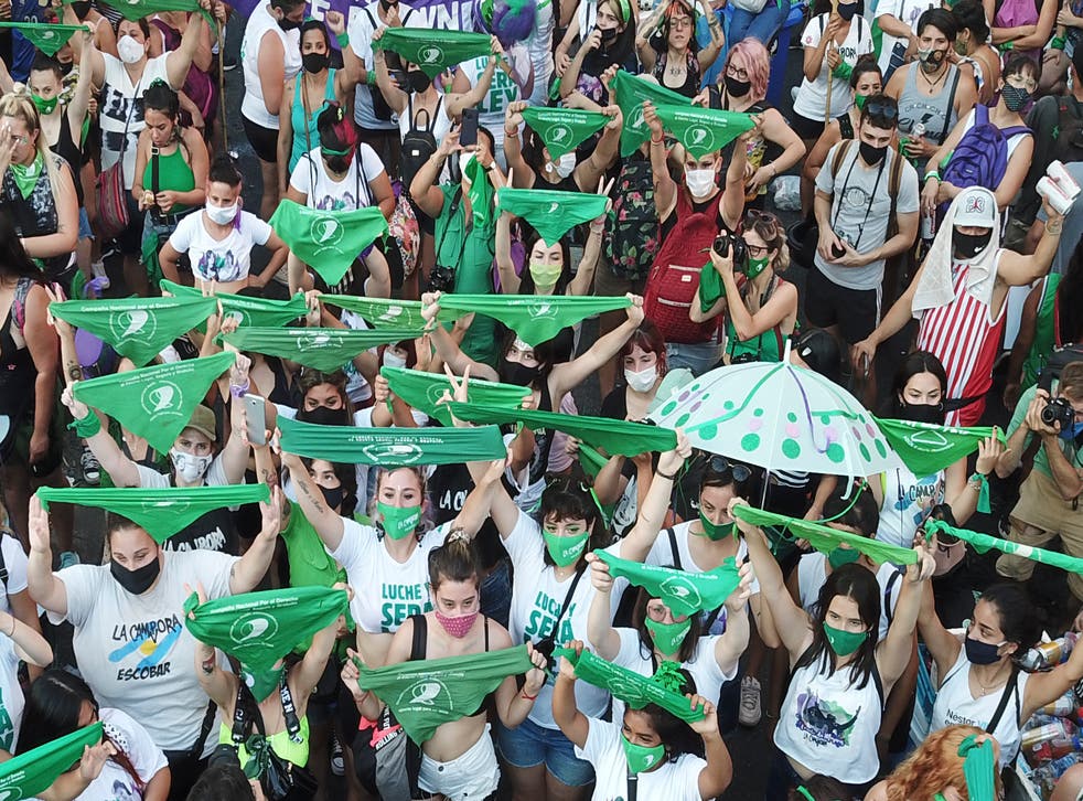 <p>Argentina legaliza el aborto</p>