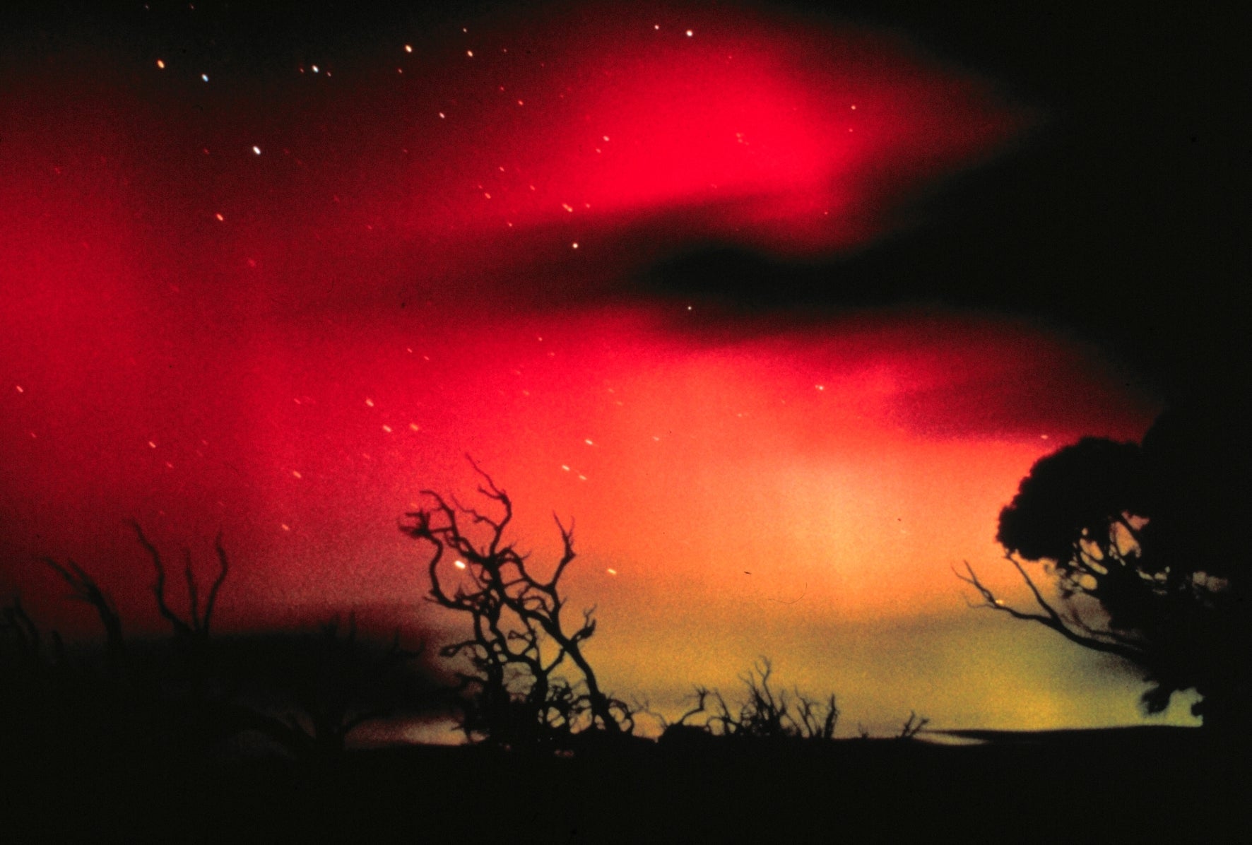 Aurora Australis, the Southern Lights as seen from South Australia