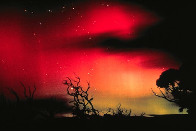 Aurora Australis, the Southern Lights as seen from South Australia