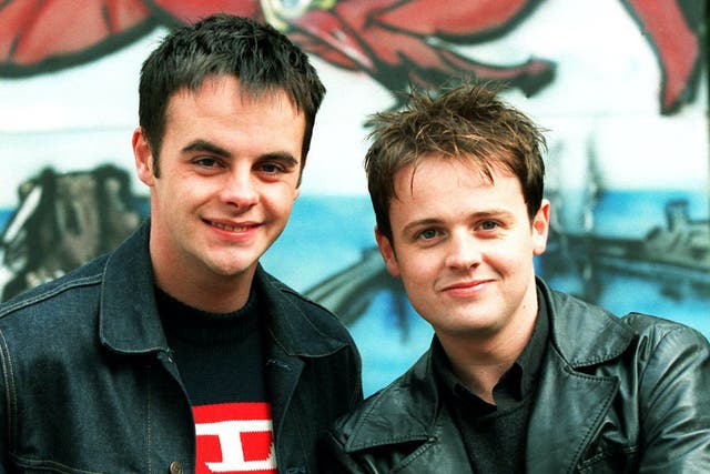 Ant and Dec at the 10th anniversary of Byker Grove in 1998