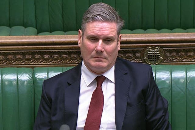 <p>Labour leader Sir Keir Starmer during the debate in the House of Commons on the EU (Future Relationship) Bill</p>