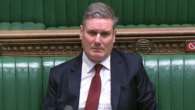 <p>Labour leader Sir Keir Starmer during the debate in the House of Commons on the EU (Future Relationship) Bill</p>