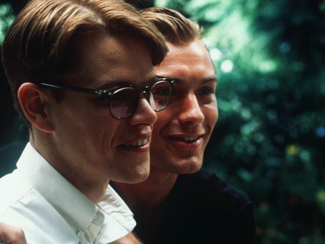 <p>Matt Damon and Jude Law in The Talented Mr Ripley</p>