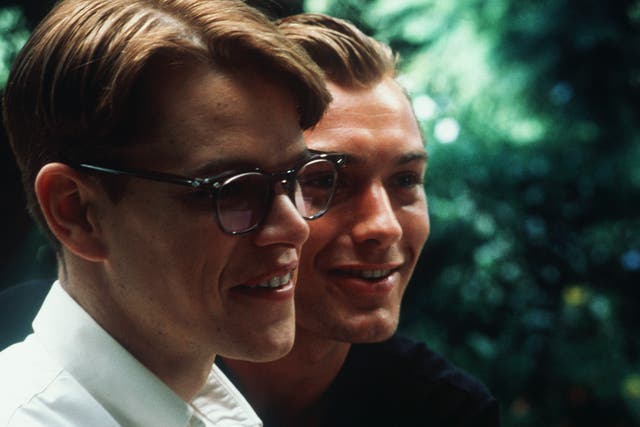 <p>Matt Damon and Jude Law in The Talented Mr Ripley</p>