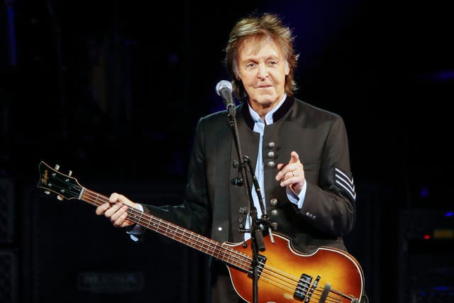 Paul McCartney performs in Tinley Park, Illinois on 26 July 2017