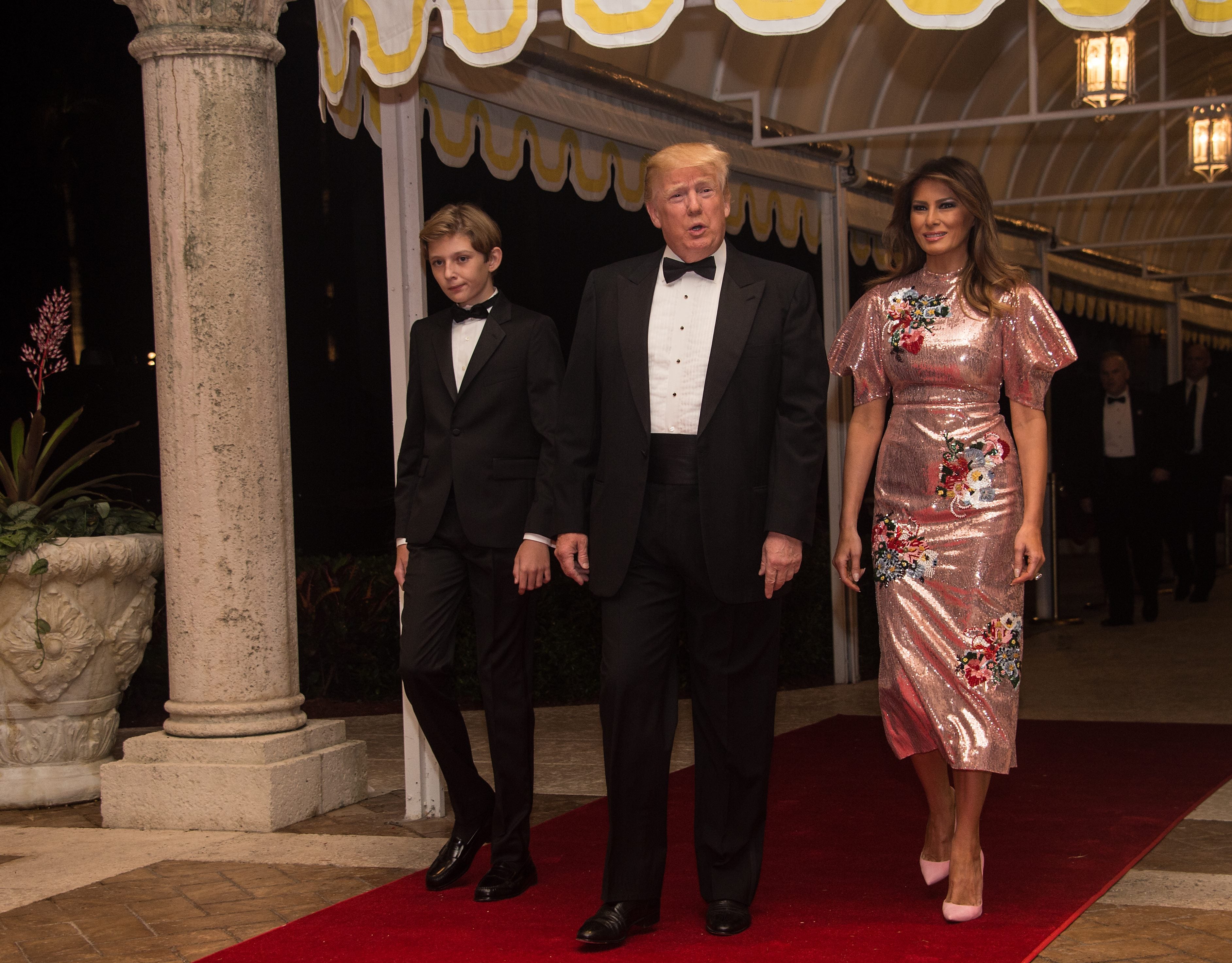 File Image: Donald Trump and first lady Melania Trump at Mar-a-Lago resort in Palm Beach, Florida, on December 31, 2017 for New Year bash. Trump’s New Year’s Eve parties have been a tradition for him predating his presidential term.&nbsp;