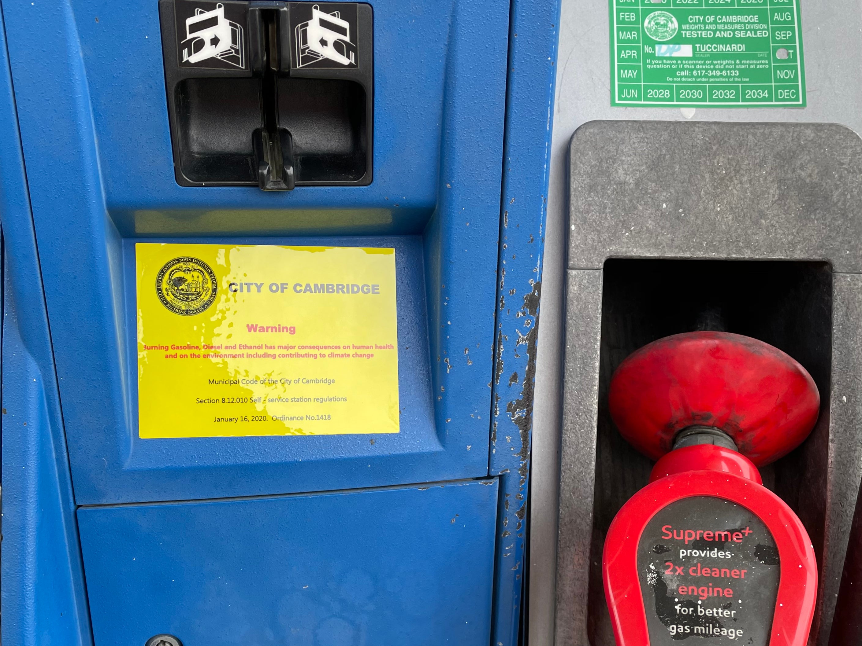 Cambridge, MA is first place in US to have climate warning labels at gas pumps - The Independent