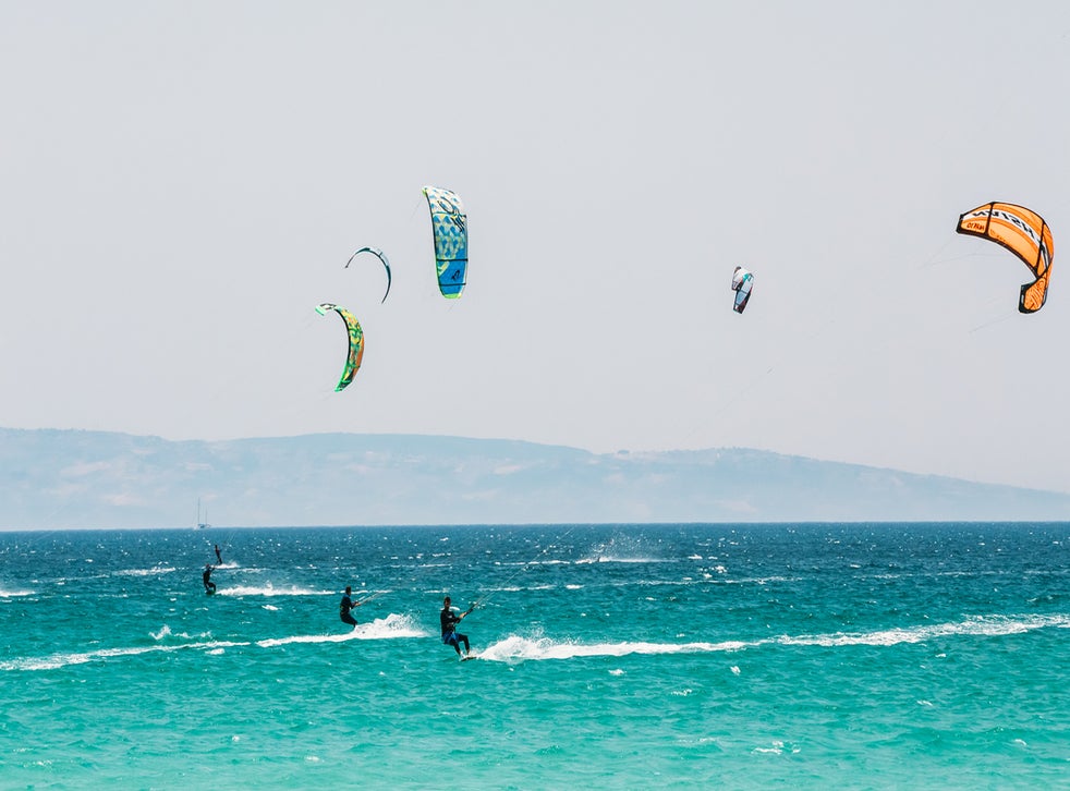 Tarifa is a paradise for kitesurfers