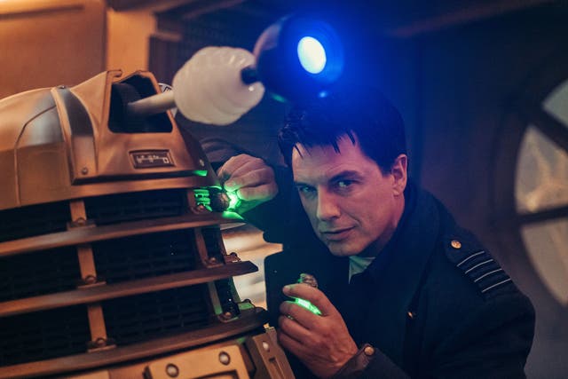 John Barrowman as Captain Jack Harkness in Doctor Who: Revolution of the Daleks