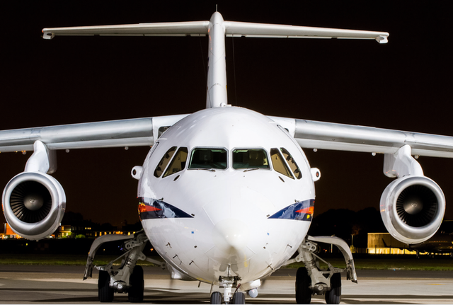 Old timer: BAe146 jet belonging to RAF 32 (The Royal) Squadron