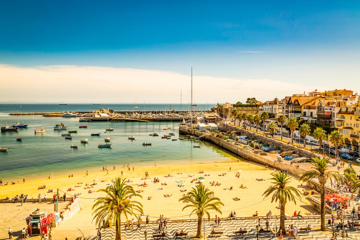 The beach in Cascais, just west of Lisbon